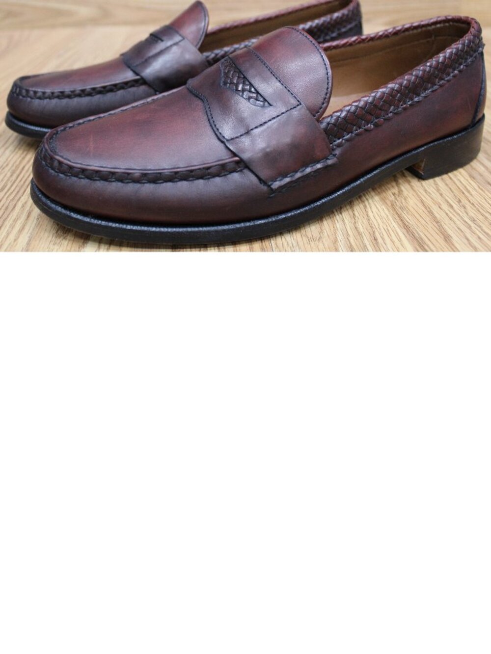 ALLEN EDMONDS Mens LEATHER PENNY LOAFERS DARK BROWN Sz 10 1/2 | 10.5 D